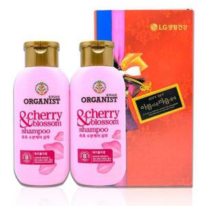 힐링가득 오가니 체리블라썸 샴푸 200ml 2개 추석 오가니 체리블라썸샴푸 선물세트 명절 설 추석 동호회 단체 거래처 감사 인사 답례 생활건강