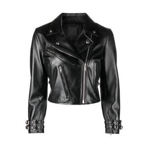 지방시 가죽 크롭 재킷 BW00KX61D6