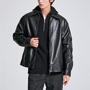 [스파오][신세틱레더] 미니멀 집업 (SPJLC49M02-T)