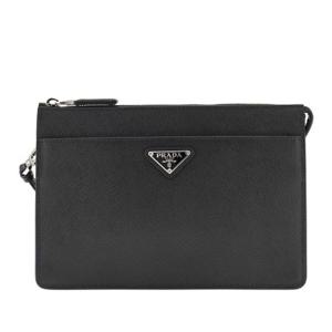 프라다 로고 플라크 지퍼 클러치 2VF032VOOI 9Z2 F0002