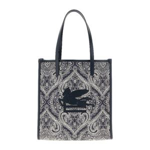 에트로 러브 트로터 자카드 데님 네이비 토트백 WP1D0022AQ189