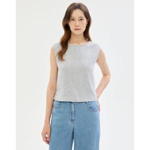 질스튜어트 뉴욕 여성 25SS 백화점BEST블루 글리터장식 민소매블라우스 JSBL5B560B1