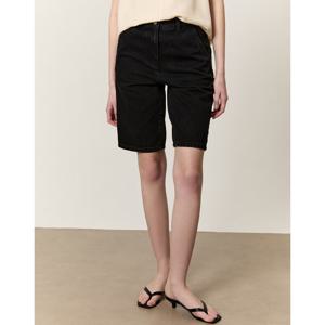아떼 바네사브루노 여성 25SS 시즌오프 블랙 워싱 면 데님 숏팬츠 하프팬츠 VLPA5B251BK