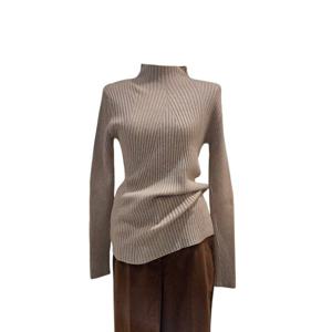 [에이비에프지]하이넥 사선골지 반목니트 AGNA1HW36A