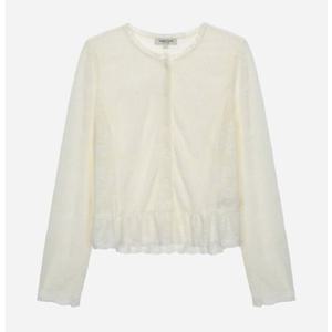 [써스데이아일랜드](T258MBL233W)플라워 프릴 블라우스