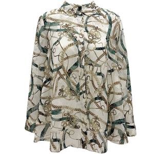 [메지스]A라인 자가드 셔츠 블라우스(XA0WD11BL)