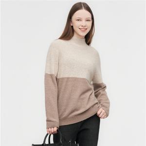 [링스골프]여성 블럭니쥬조직 스웨터 L21D4SR162_BG