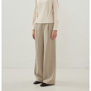 [올리브데올리브] 울 트윌 세미와이드 원턱 팬츠 OW5WLB170