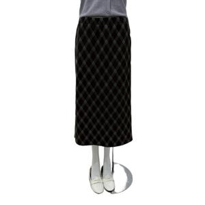 [숲]체크패턴 밴딩 일자핏 스커트  SBASR33I