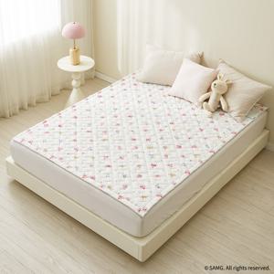 프린세스 캐치티니핑 EMF전자파없는 2in1 카본탄소매트 전기요장판 패드핏 2인용 퀸 시크릿 화이트