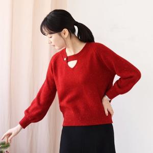 [웬디즈갤러리]골드볼 트임 볼륨소매 니트 / 연말 모임 데일리 TKN131