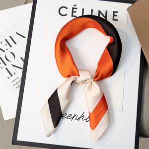 트리플 실크 컬러라인 여성 3종 스카프 SCF006