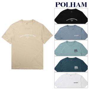 [폴햄] 공용 코튼 레터링 그래픽 반팔 티셔츠 PHA2TR3890 DG