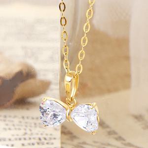 [제메이스] 14K 리본 목걸이