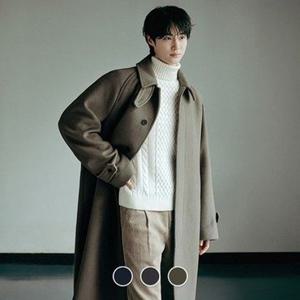 [백화점]지오다노 075923 남성 겨울 울 캐시미어 오버핏 발마칸 롱 코트 01075923