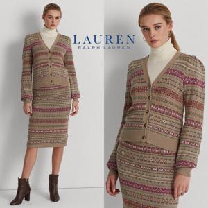 폴로 랄프로렌 14480428 ST 여자 페어 아일 코튼 블렌드 가디건