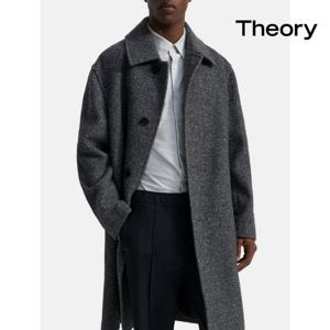 띠어리 theory M0971412 남자 울 혼방 부클레 소재의 카 코트