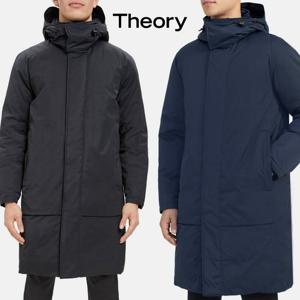 띠어리 L095417R 남자 기능성 트윌 롱 패딩 후드 파카 자켓