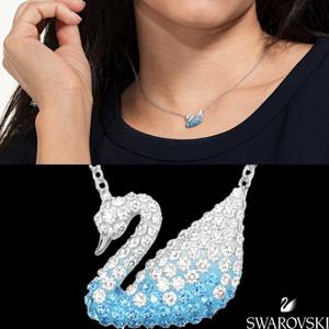 스와로브스키 5512095 OS 여자 아이코닉 스완 펜던트 목걸이