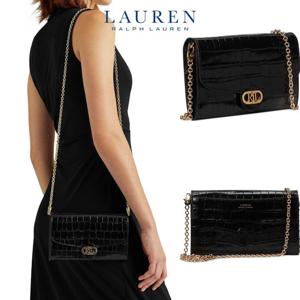 폴로 랄프로렌 17108926 여자 악어무늬 가죽 Adair 크로스백