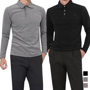 버팔로 아웃도어 스판 기능성 기모 긴팔 카라티 Model No_CB4095