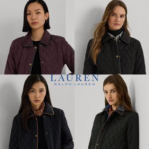 폴로 랄프로렌 18144875 여자 인조가죽 트림 퀼팅 코트 자켓