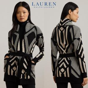 폴로 랄프로렌 18081560 여자 지오 모티브 울혼방 벨티드 가디건