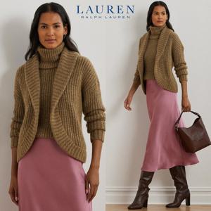 폴로 랄프로렌 18800769 여자 알파카 혼방 숄 칼라 가디건