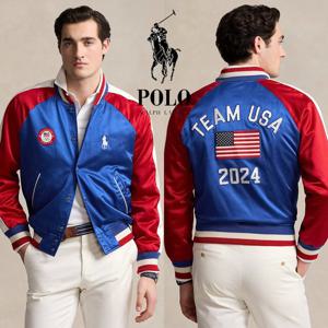 폴로 랄프로렌 17823011 남자 팀 USA 새틴 케주얼 자켓