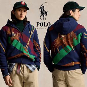 폴로 랄프로렌 17950862 남자 승마로고 맨투맨 풀집업 후드 자켓