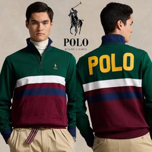 폴로 랄프로렌 17235113 남자 소프트 코튼 쿼터집업 맨투맨 자켓