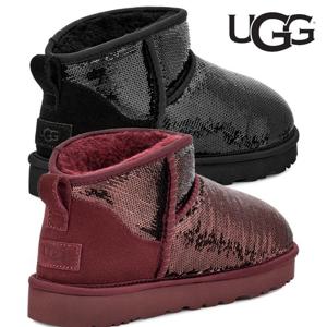 어그 UGG 10031170 여자 양털 가죽 울트라 미니 미러볼 부츠