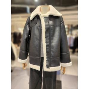 [코데즈컴바인] (CJD-LE505WB) 비죠 중기장 무스탕