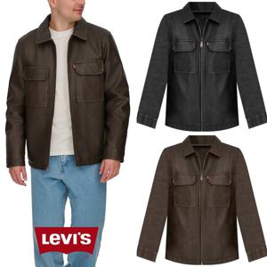 리바이스 18557327 남자 인조 가죽 셔츠형 집업 자켓