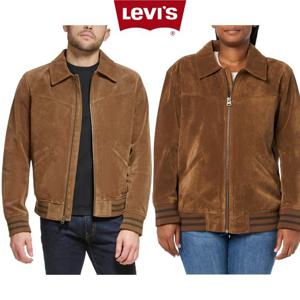 리바이스 B0BS5GCWJH 남자 인조 스웨이드 Varsity 봄버 자켓