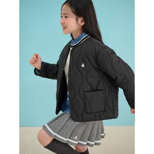 [빈폴키즈] [산리오] 쿠로미 항아리 퀼팅 점퍼 블랙 (BI5138G015)
