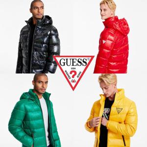 게스 4964022 ST 남자 발수 후드 패딩 유광 점퍼 자켓