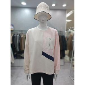 [스테파니] 세이브존05 트위드 지퍼 티셔츠 2 A25TS5105PK