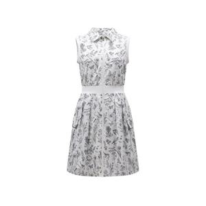 [링스골프]뜨왈패턴 풀오픈 민소매 원피스 L21D2JO255_IC