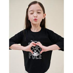 [빈폴키즈] [산리오] 쿠로미 7부 티셔츠 블랙 (BI5241G015)