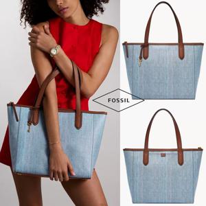 파슬 Fossil SHB3291 여자 가방 데님 시드니 토트 숄더백
