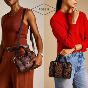 파슬 Fossil ZB11086 여자 프린티드 미니 Carlie 토트 크로스백