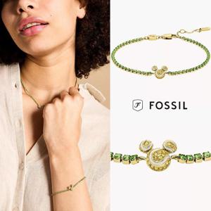 파슬 Fossil JFC04763710 여자 Disney 콜라보 미키 마우스 크리스탈 팔찌