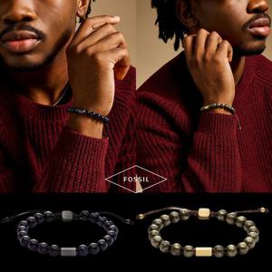 파슬 Fossil JF04820710 남자 여자 Galaxy 비즈 팔찌