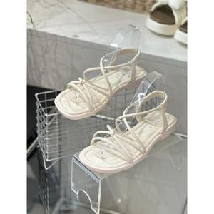 노튼 세이브존06 유노 크로스 슬림 스트랩 샌들 2.5cm 2N7J02