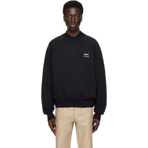 AMI Paris 스웨트셔츠 블랙 아미 알렉산드르 마티우시 스웨트셔츠 242482M204006