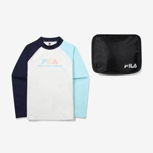 휠라키즈] 아쿠아 래쉬가드 (FK2RTF2A01X_OWH)