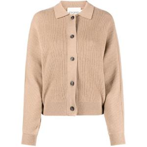 25 FW 클로즈드 골지 니트 폴로 칼라 가디건 C9659192B22 TP432215901