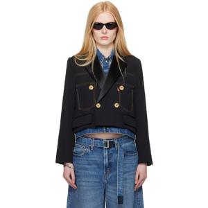 사카이 청자켓 블랙   블루 리버서블 Levis 재킷 252445F060000