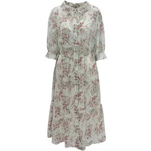 [메지스]꽃나염 쉬폰 롱 원피스 (XB0WD05OP)